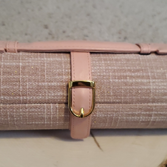 Tuscan Designs Pink Hard Cylinder Jewelry Case - Picture 2 of 7